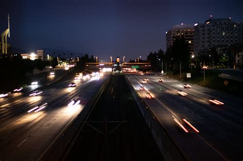 Free Stock Photo Of Blurry Traffic In Highway At Night