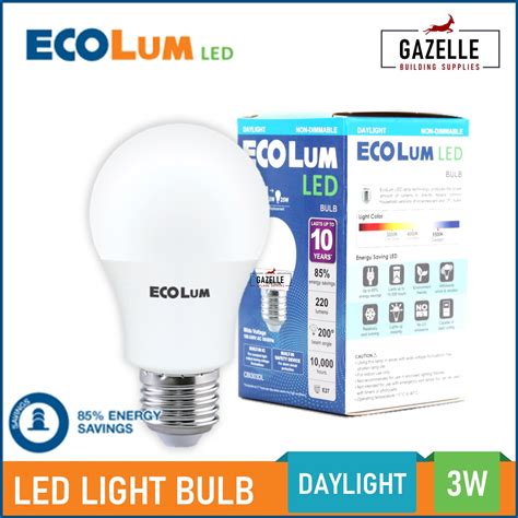 Firefly Ecolum LED Light Bulb 3 Watts Daylight Warm White E27 Lazada PH