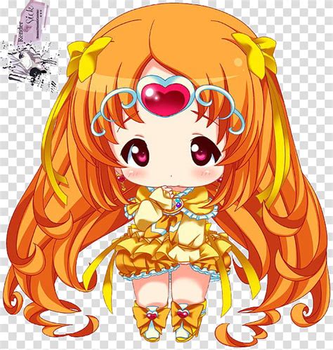 Renders Anime Chibi Girl With Orange Hair Anime Character Transparent