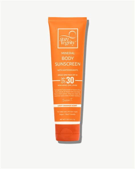 Suntegrity Natural Mineral Sunscreen Spf 30 For Body Credo