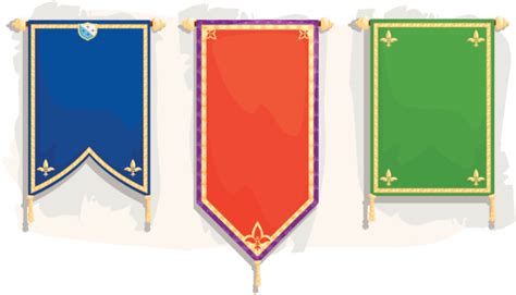 Royal Banners Stock Illustration Download Image Now Medieval Flag