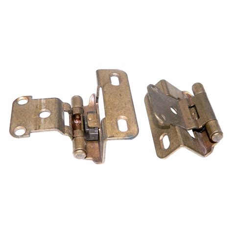 Amerock Burnished Brass Partial Wrap Hinges Reverse Bevel Self Closing