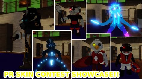 Piggy Rebooted Skin Contest All Skins Showcase Jumpscares Youtube