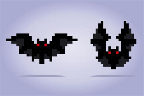 Pixel 8 Bit Bat Animal Game Assets In Vector Illustration 14894556