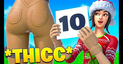 Thicc Fortnite Best Thicc Fortnite Skins Emotes Dances