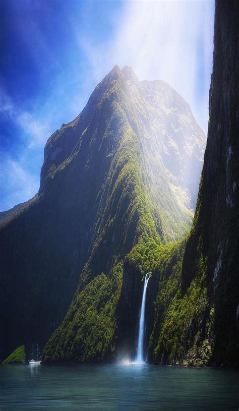 New Zealand Waterfall Scenery Photos Wonders Of The World
