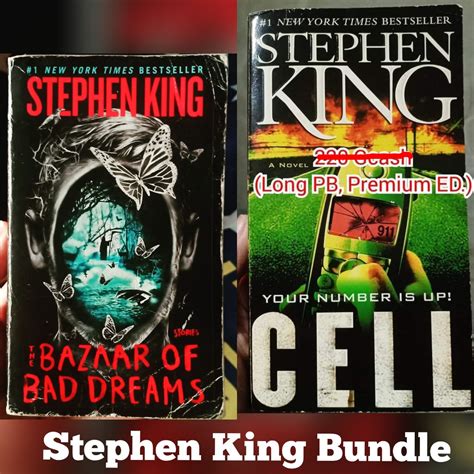 Stephen King The Bazaar Of Bad Dreams And Cell Hobbies And Toys Books