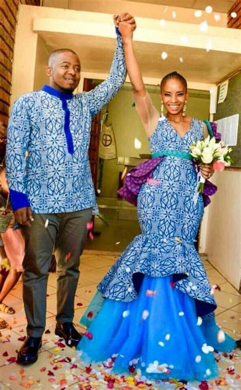 Shweshwe Traditional Wedding Dresses For South African 2019 Pretty