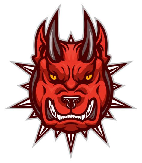 Drawing Of The Devil Dog Illustrations Royalty Free Vector Graphics