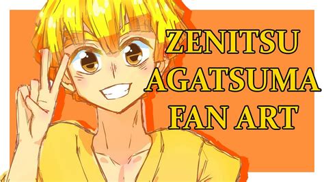 Fan Art Zenitsu Kimetsu No Yaiba Youtube