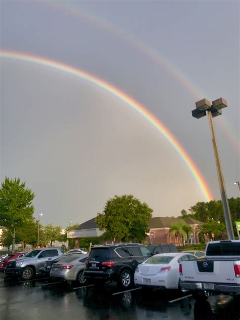 Rainbow In Jacksonville Fl After An Intense Storm Rpics