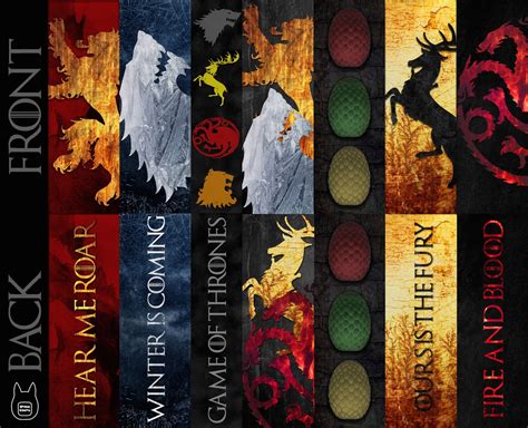 7 months 25 days ago. Otaku Crafts: Game of Thrones Bookmarks