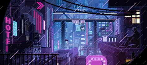 Cyberpunk Pixel Art  Wallpaper 1920x1080