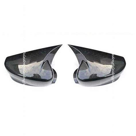 For Honda Accord Ox Horn Carbon Fiber Black Rear View Mirror