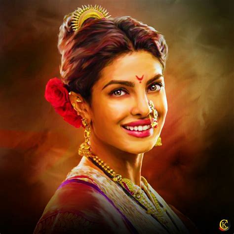 Kashibai Digital Painting Beautiful Bollywood Actress Digital