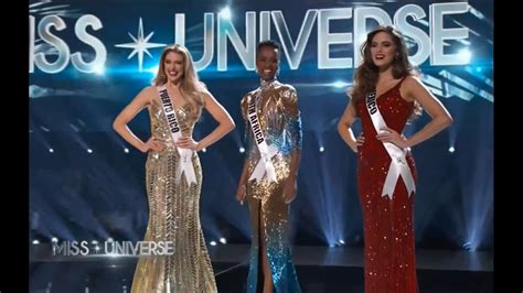 [hd] 2019 miss universe top 3 announcement and final qanda youtube
