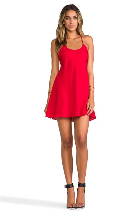 Lyst Naven Babydoll Dress In Red In Red