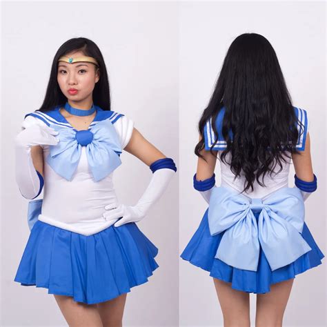 Sailor Mercury Adult Plus Size Sexy Super Sailor Moon Costume For Kids