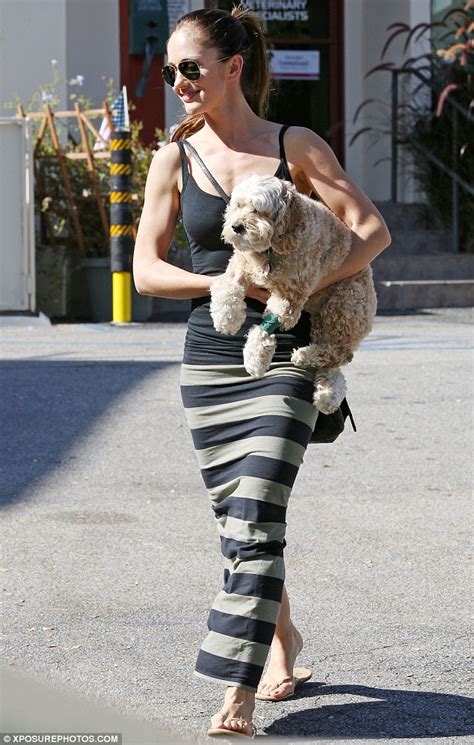 Minka Kelly Gently Cradles Love Of Her Life Chewy After Fetching