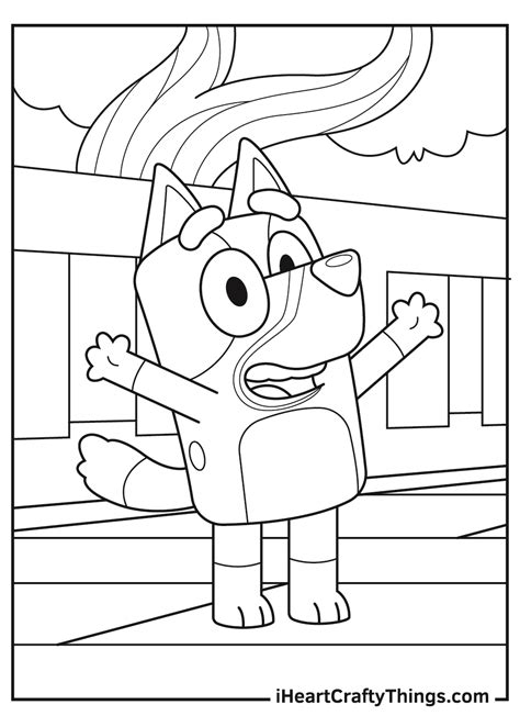 Bluey Coloring Pages Print And Colorcom Bluey Characters Coloring Pages Xcoloringscom