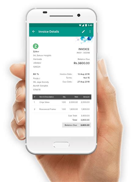 GST Invoicing App | Mobile App for GST Invoice | Zoho Invoice