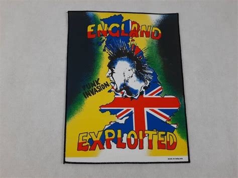 vintage 1980s the exploited back patch sex pistols rancid gbh etsy