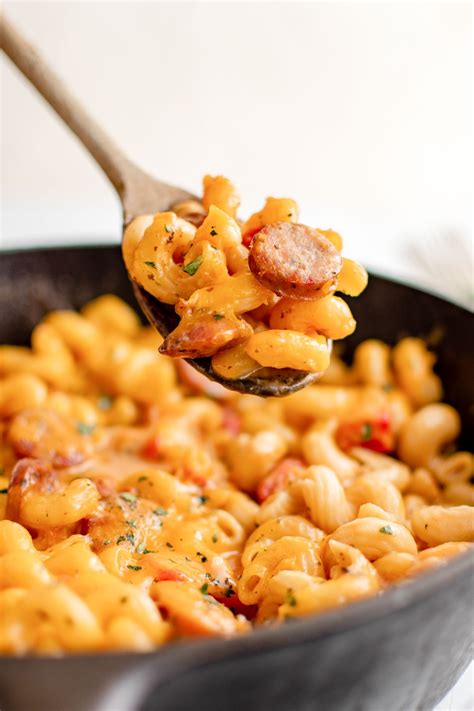 One Pot Chicken Apple Sausage Mac And Cheese