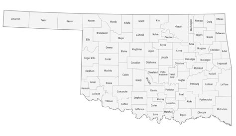 Map Of Oklahoma Cities And Roads Gis Geography