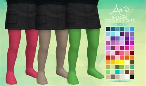 Aveira Sims 4 Toddler Tights Recolor • Sims 4 Downloads