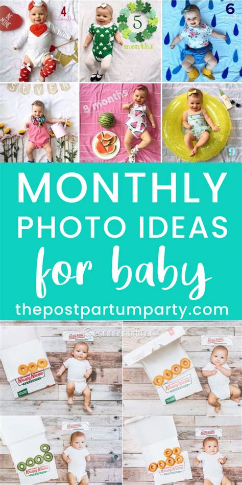 15 Adorable Monthly Baby Picture Ideas The Postpartum Party