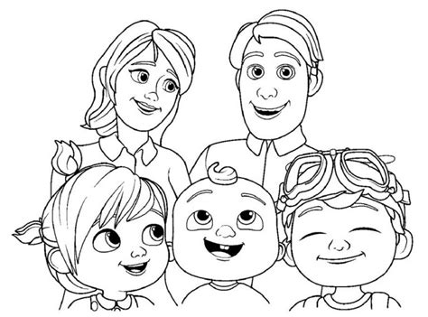 Cocomelon Coloring Pages 39 Having Fun With Children