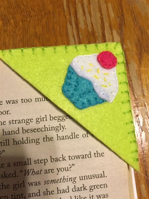 Felt Corner Bookmark Fits Into Any Book Handmade Can Be Found On