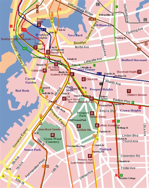 City Of New York New York Map Brooklyn Map