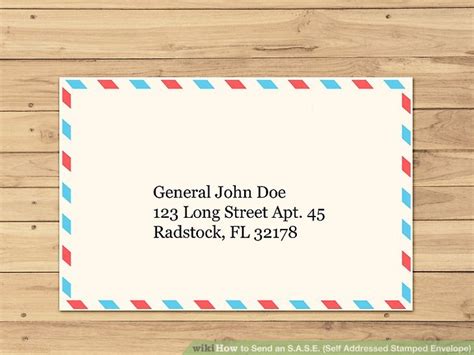 How To Send An Sase Self Addressed Stamped Envelope