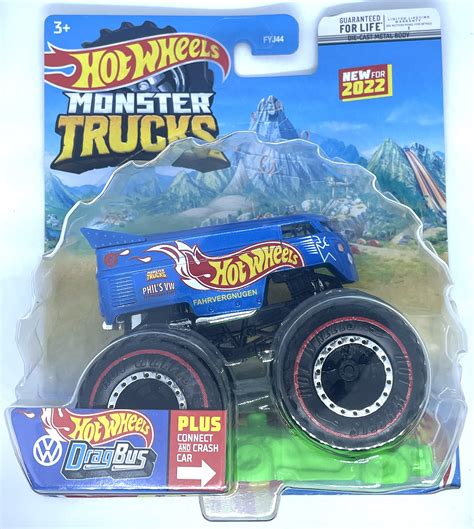 Buy Hot Wheels Monster Trucks Hw Racing Vw Drag Bus Treasure