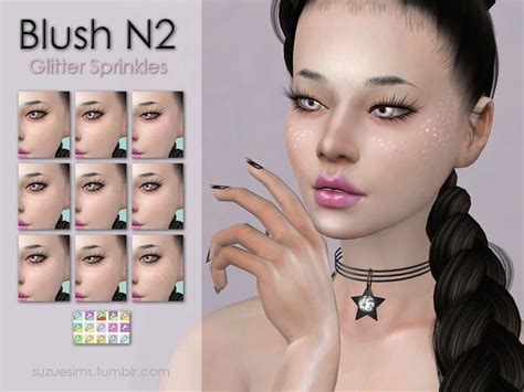 15 Colors Found In Tsr Category Sims 4 Female Blush Cheek Makeup