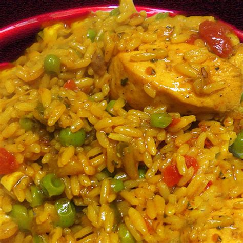 This is an easy recipe for a mexican rendition of arroz con pollo, a traditional chicken and rice dish common in countries with spanish heritage. Arroz con Pollo (Spanish Rice with Chicken)