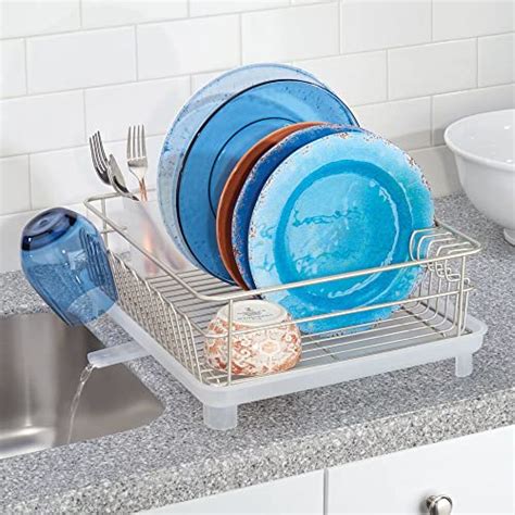 Mdesign Large Metal Wire Kitchen Countertop Sink Dish Drying Rack