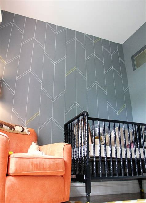 Yellow And Gray Nursery Arrow Wall Complete2 Sharpie Paint Pen Stencil