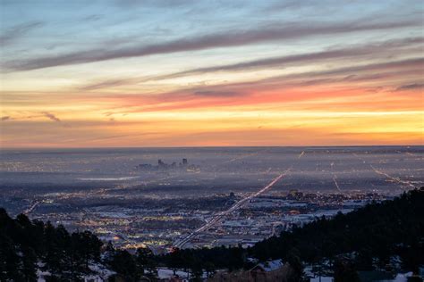 Dawn From Lookout Mountain Colorado Photography Sunrise Denver