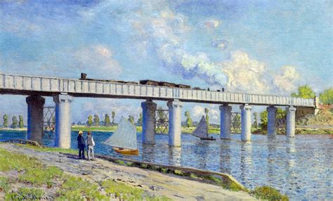 Railway Bridge At Argenteuil Claude Monet