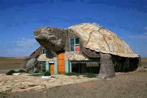 Turtle House In The Desert Unusual Buildings Crazy Houses Tortoise