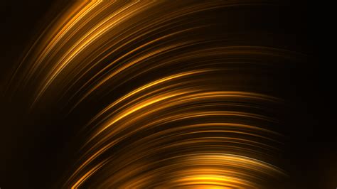 Gold Black Lines 3d Abstract