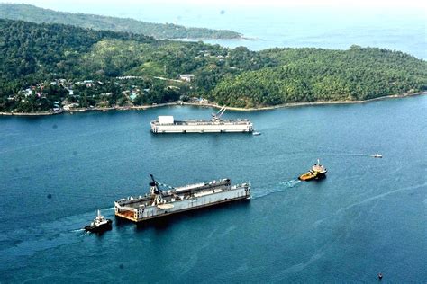 Port Blair Floating Dock Navy 1 Commences Voyage