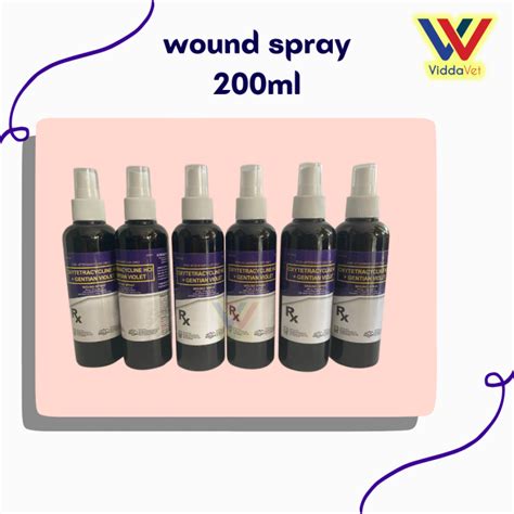 1 Bottle 200ml Wound Spray Gentianviolet For Animals Wounds Lazada Ph