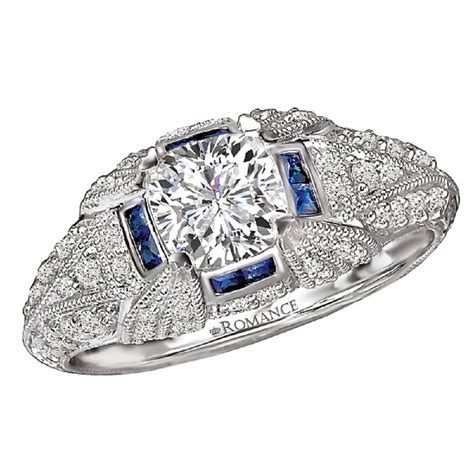 Sapphire and diamond engagement rings are found in a few main categories: 18k White Gold, Diamond and Sapphire Engagement Ring by ...