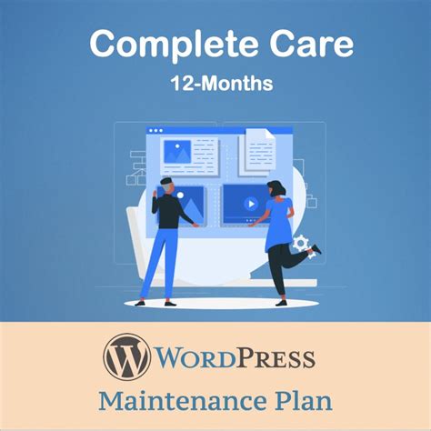 Wordpress Complete Care Maintenance 12 Months Plan Service Package