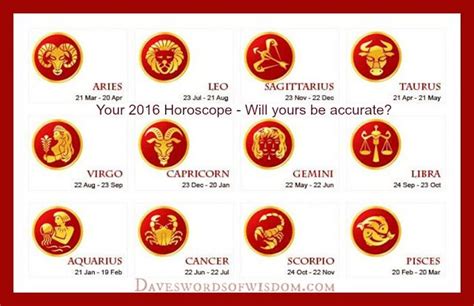 Your 2016 Horoscope Will Yours Be Accurate Accurate Horoscopes