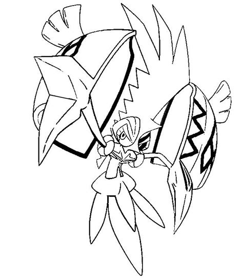 Print een gave kleurplaat van een pokémon! Tapu Koko | Dibujos para colorear pokemon, Colorear ...