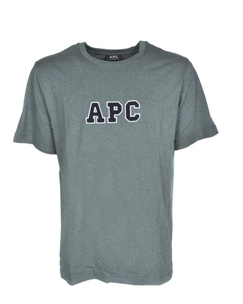 Apc Cotton Apc Print T Shirt In Green For Men Lyst